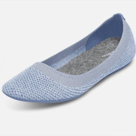 allbirds Shoes - Allbirds Tree Breezers Whitecap Blue Sole Comfort Flats Removable Soles